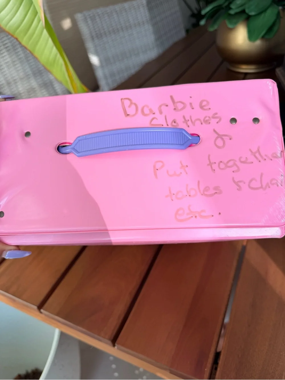 Vintage Barbie Pink Retro City Carry Case - Barbie